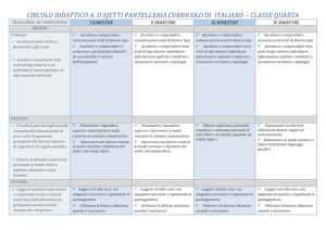 italiano classe quarta 2016_17