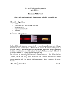 Esperimentazione di Fidica III