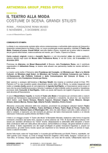 Comunicato stampa - Fondazione Roma Museo