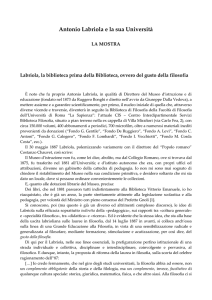 Labriola, la biblioteca prima della Biblioteca