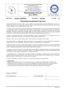 docente colella roberto materia scienze classe 1f