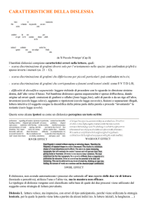 CARATTERISTICHE DELLA DISLESSIA da `Il Piccolo Principe` (Cap