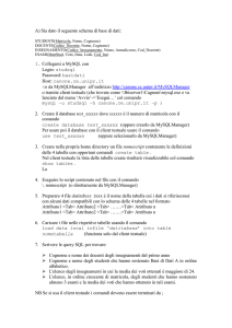 Corso di Basi di Dati A, A