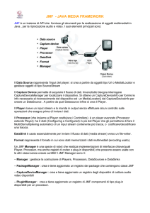 author: Giulio De Meo JMF - JAVA MEDIA FRAMEWORK JMF è un