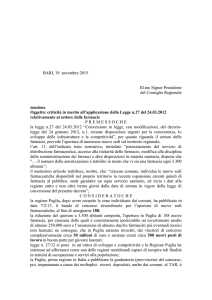 Testo Proposta - Consiglio Regionale della Puglia