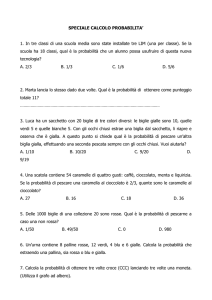 SPECIALE CALCOLO PROBABILITA`