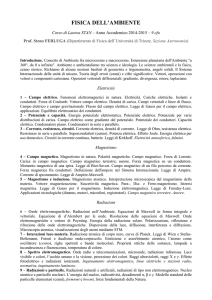 fisica dell`ambiente