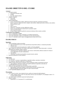 esame obiettivo del cuore