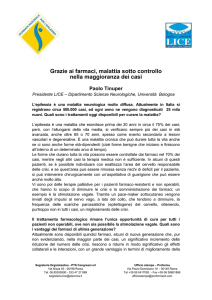 Intervista a Paolo Tinuper - Lega Italiana contro l`Epilessia