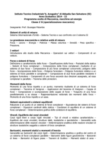 Le grandezze meccaniche e relative unità di misura