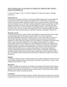 trattamento di calcolo renale mediante micro