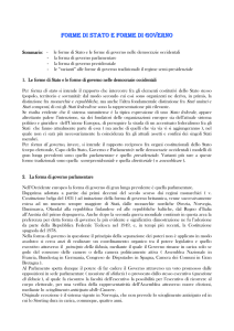 Forme di stato e forme di governo