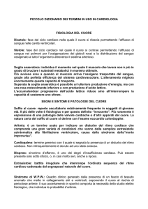 PICCOLO DIZIONARIO DEI TERMINI IN USO IN CARDIOLOGIA