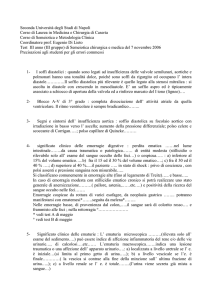 Correzione test 21 settembre Correzione test 23