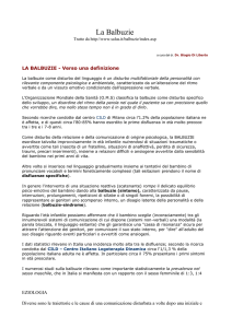 La Balbuzie - Università degli Studi di Messina