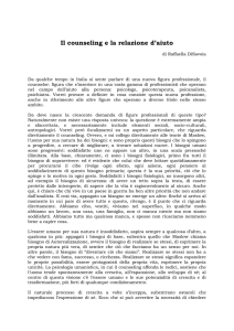 Il counseling e la relazione d`aiuto
