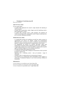 Psicologia per il marketing non profit