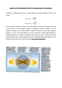 ONDE ELETTROMAGNETICHE ED EQUAZIONI DI MAXWELL