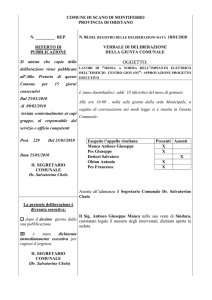 lavori di “messa a norma dell`impianto elettrico dell`edificio centro
