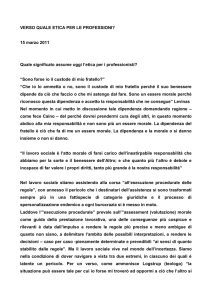 VERSO QUALE ETICA PER LE PROFESSIONI