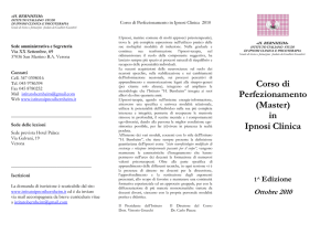 master IPNOSI 2010_1 - Ordine dei Medici di Venezia