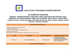 Le scelte di consumo