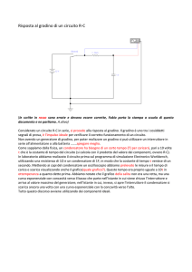 Risposta al gradino di un circuito R-C