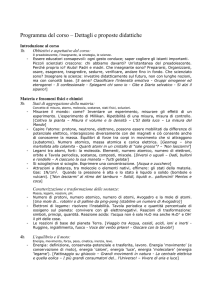 Programma del corso