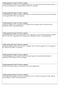 Verifica geometria A classe VF nome e cognome