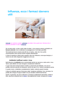 INFLUENZA: ecco i farmaci davvero utili