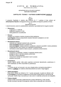 Cap.tecn. Gasolio - Comune di Terracina