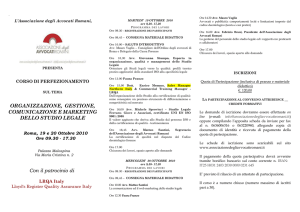 A pochi mesi dal precedente incontro con l`avvocatura romana, l`A