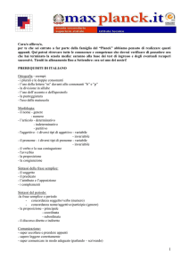 Prerequisiti - ITIS Max Planck