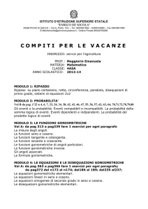 compiti per le vacanze - IIS E. De Nicola