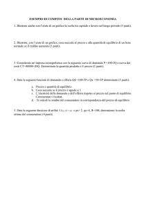 Esempio domande Microeconomia