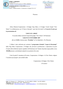Cooperazione e Sviluppo e New Sisters