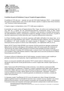 Contributo da parte di Fondazione Crup per l`acquisto di
