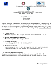 Ministero dell`istruzione, dell`università e della ricerca Istituto