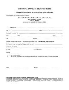 università cattolica del sacro cuore