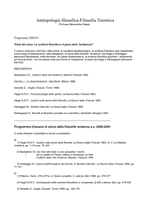 Antropologia filosofica-Filosofia Teoretica