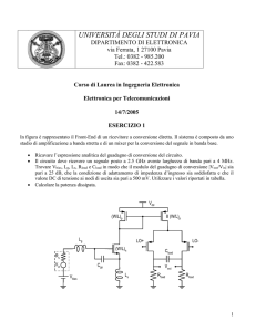 Amplificatore con guadagno A=75dB e 1-dB-compression