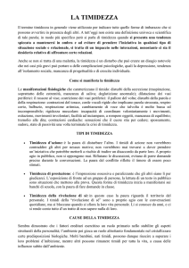 LA TIMIDEZZA - Diego De Luca, psicologo psicoterapeuta a