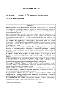 PROGRAMMA SVOLTO A.S. 2013/2014 CLASSE 2^ A S