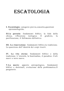 Corso di Antrpologia ed escatologia I parte 2006