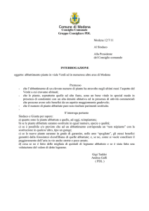 Galli interrogazine alberi abbattuti