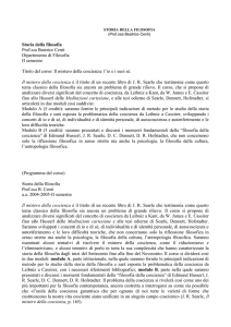 storia della filosofia (L + LS) (Prof. Centi)