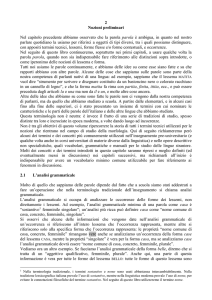 2.1 L`analisi grammaticale