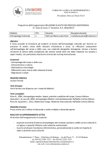 CORSO DI LAUREA IN INFERMIERISTICA SEDE DI MODENA