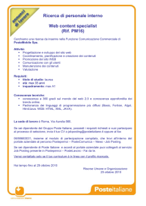 Annuncio PM16_Web content specialist