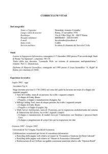 BACo - Dipartimento di Informatica e Sistemistica